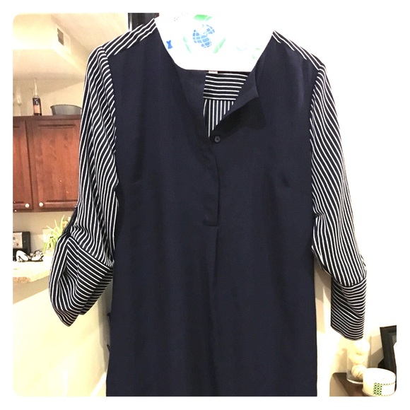 *Last Chance* Loft Navy/White Striped Back XS - Picture 2 of 5
